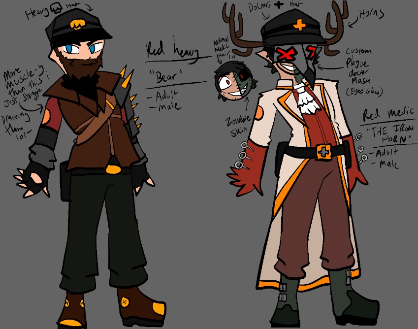 heavy and medic designs